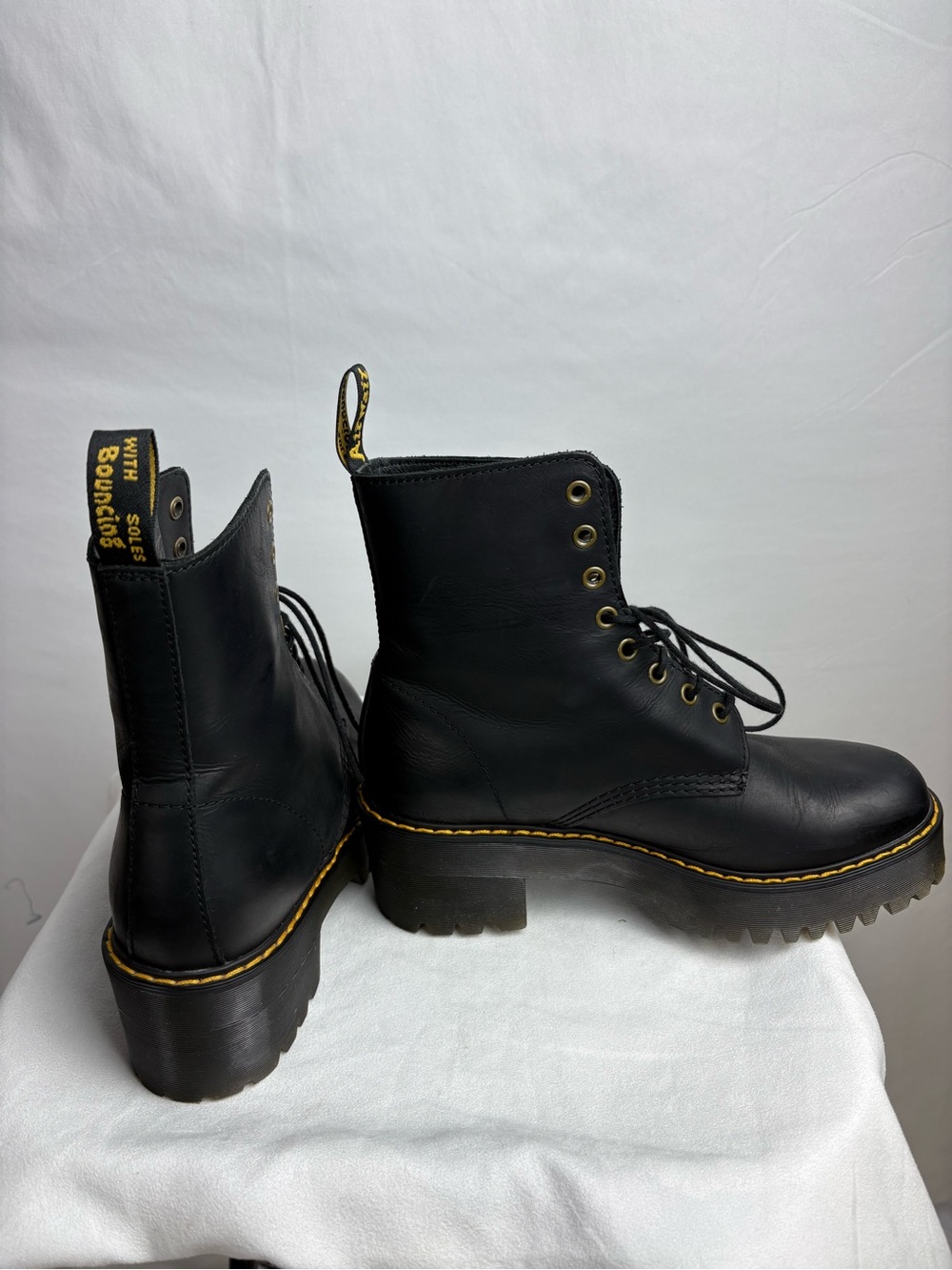 Dr. Martens Black Lace-Up Combat Boots - Picture 5 of 10